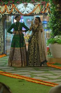 Swara Bhaskar and Sonam Kapoor of PRDP Team at Bigg Boss House