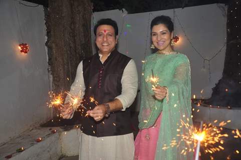 Tina Ahuja and Govinda Celebrates Diwali