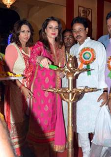 Neelam at 'Kali' Puja in Kolkata