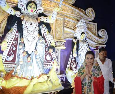 Preity Zinta at 'Kali' Puja in Kolkata