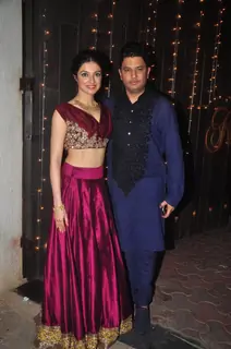 Bhushan Kumar and Divya Khosla at Shilpa Shetty's Diwali Bash