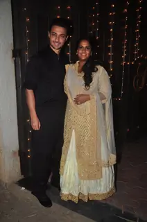 Ayush Sharma and Arpita Khan at Shilpa Shetty's Diwali Bash