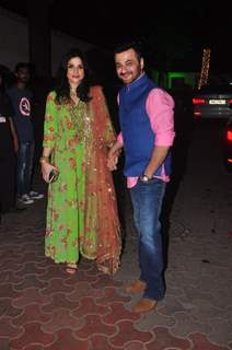 Sanjay and Maheep  Kapoor at Shilpa Shetty's Diwali Bash