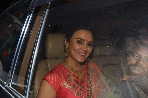 Preity Zinta at Big B's Diwali Bash