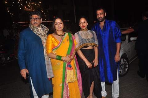 Neena and Masaba Gupta and Madhu Mantena at Big B's Diwali Bash