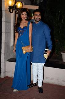 Raj Kundra and Shilpa Shetty at Ekta Kapoor's Diwali Bash