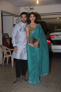Raj Kundra and Shilpa Shetty at Saif Ali Khan's Diwali Bash