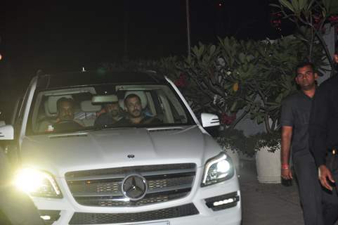 Salman Khan at Sania Mirza's Birthday Bash