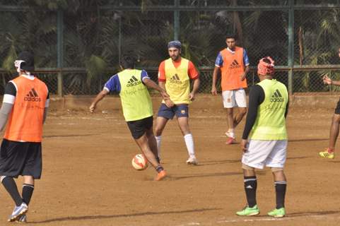 Ranbir Kapoor Snapped Playing a Friendly Soccer Match