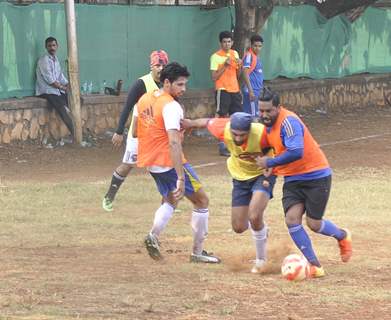 Ranbir Kapoor and Sidharth Malhotra Snapped Playing a Friendly Soccer Match