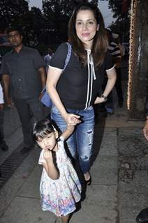 Bhavana Pandey with her Kid at Aaradhya Bachchan's Birthday Bash