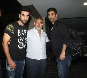 Ranbir and KJo Meets Aamir Khan