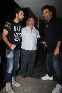 Ranbir and KJo Meet Aamir Khan