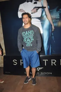 Varun Dhawan at Special Screening of Spectre