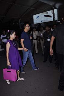 Vidhu Vinod Chopra and Anupama Chopra Snapped at Airport