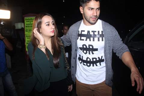 Varun Dhawan Snapped With his Alleged Girlfriend Natasha Dalal