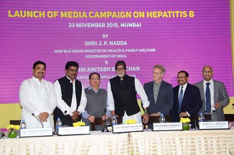 Amitabh Bachchan at Launch of Media Campaign on Hepatitis B