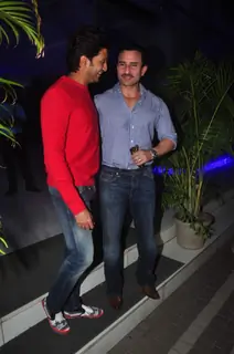 Riteish Deshmukh and Saif Ali Khan at Sajid Khan's Birthday Bash