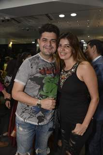 Dabboo Ratnani and his Wife at Shaheen Abbas Collection Launch at Gehna