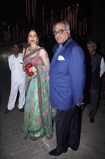 Sridevi and Boney Kapoor Attend Rakesh Maria's Son's Wedding