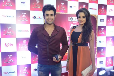 Pearl Puri and Asmita Sood at 14th Indian Telly Awards Nomination Ceremony