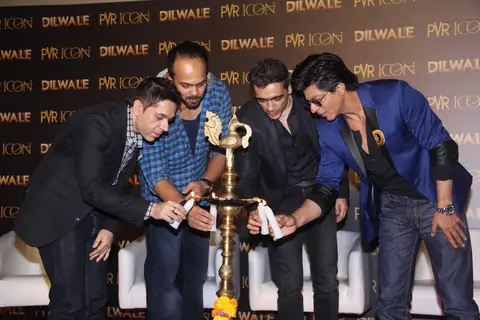 Shah Rukh Khan, Rohit Shetty with others Lit the Candles before the Song Launch of 'Dilwale'