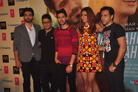 Armaan and Amaal Malik, Bhushan Kumar, Emraan and Esha at Launch of 'Main Rahoon Ya Na Rahoon' Song