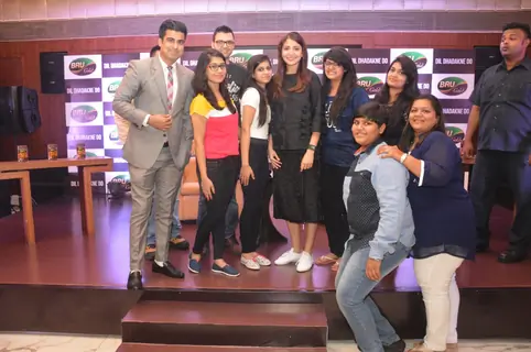 Anushka Sharma at a BRU Gold Event with Winners of Dil Dhadakne Do Contest