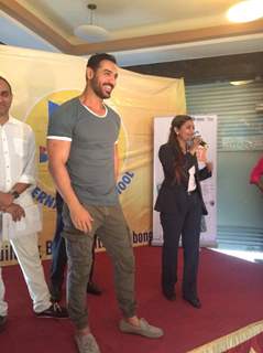 John Abraham at Billabong International School in Thane