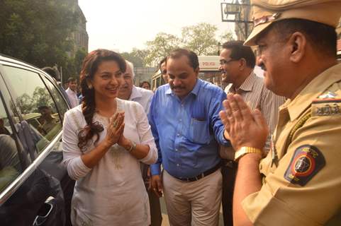 Juhi Chawla at Inauguration of Blood Donation Camp