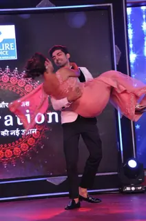 Gurmeet and Debina at Saas Bahu Aur Saazish Anniversary