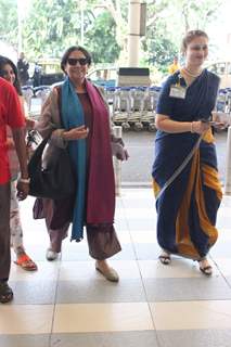 Shabana Azmi Snapped at Airport