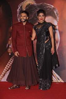 Ranveer Singh and Priyanka Chopra at Launch of Song 'Malhari' from Bajirao Mastani