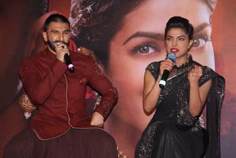 Priyanka Chopra and Ranveer Singh at Song Launch of Bajirao Mastani