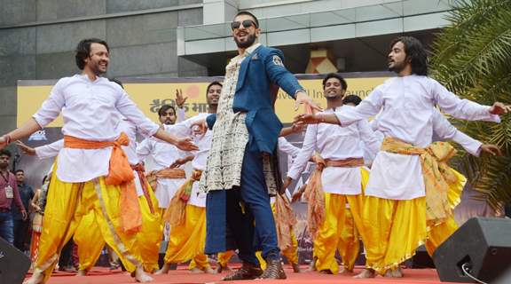 Ranveer Singh at Grand Launch of Song 'Malhari' from Bajirao Mastani in Bhopal