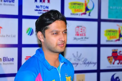 Vatsal Sheth at Mumbai Heroes Match