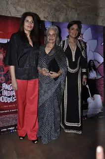 Waheeda Rehman at Screening of Angry Indian Goddesses