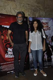 R Balki and Gauri Shinde at Screeening of Angry Indian Goddesses