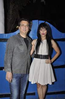 Sajid Nadiadwala with wife Wardha Khan at Success Bash of 'Tamasha'