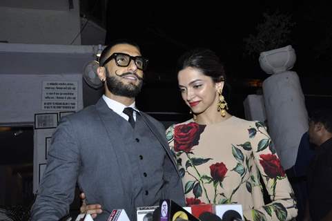 Ranveer Singh and Deepika Padukone at Success Bash of 'Tamasha'