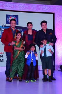 Sonali Bendre, Sajid Khan and Vivek Oberoi at Press Meet of India's Best Dramebaaz