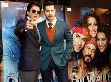 Shah Rukh khan and Varun Dhawan at Press Meet of 'Dilwale' in London