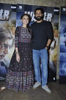 Aditi Rao Hydari and Farhan Akhtar at Promotions of 'Wazir'