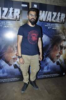 Bejoy Nambiar at Promotions of 'Wazir'