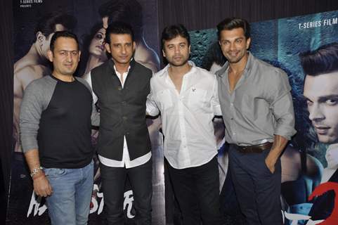 Sharman Joshi, Karan Singh Grover and Vishal Pandya at Success Bash of 'Hate Story 3'