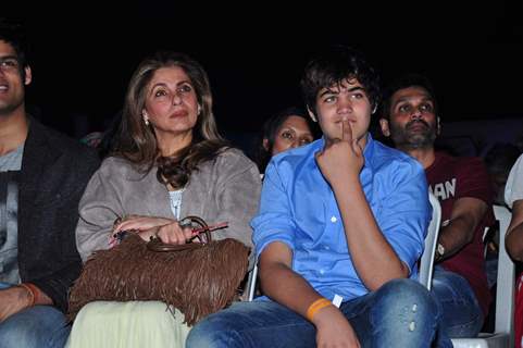 Dimple Kapadia with her Grandson Aarav at Times Litfest