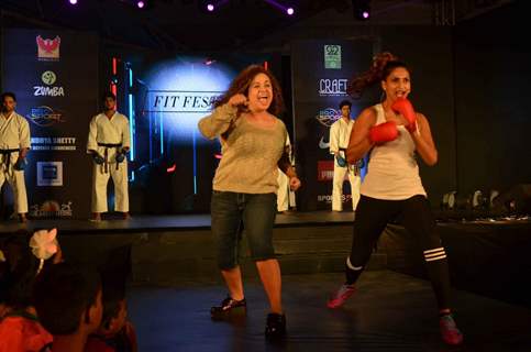 Vandana Sajnani with Sandhya Shetty at 'Fit Fest' by Pro Sport Fitness