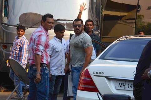 Salman Khan Shoots for BB9 Promo