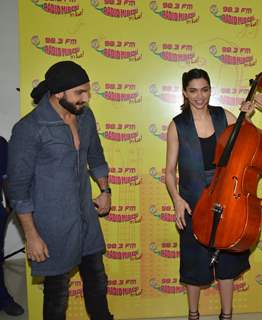 Ranveer Singh and Deepika Padukone for Promotions of Bajirao Mastani at Radio Mirchi