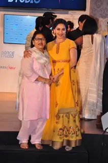 Madhuri Dixit and Saroj Khan at Launch of 'Dance Studio' Channel on Tata Sky